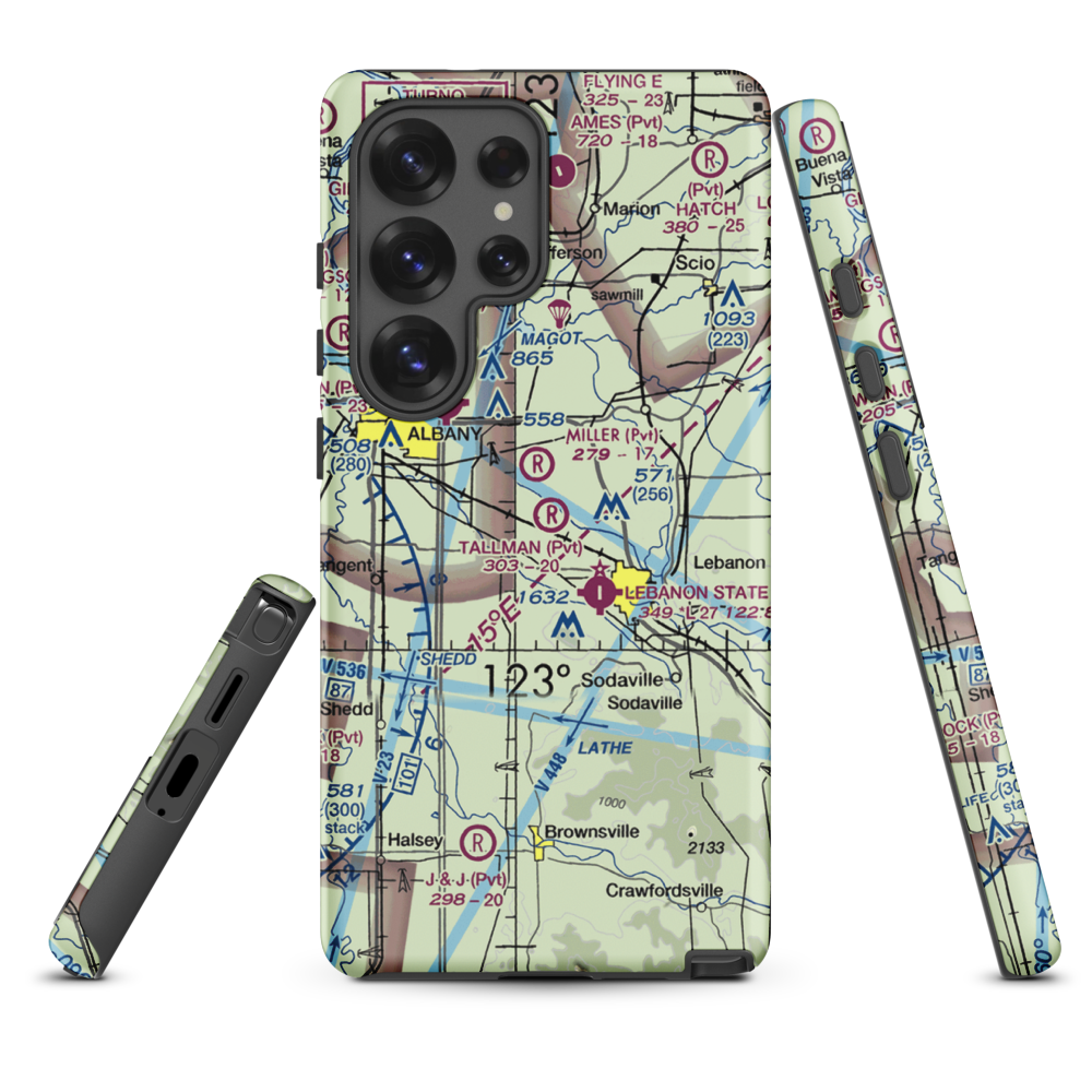 Tallman Airport (88OR) VFR Sectional Samsung Phone Case Samsung Galaxy S25 Ultra model shown