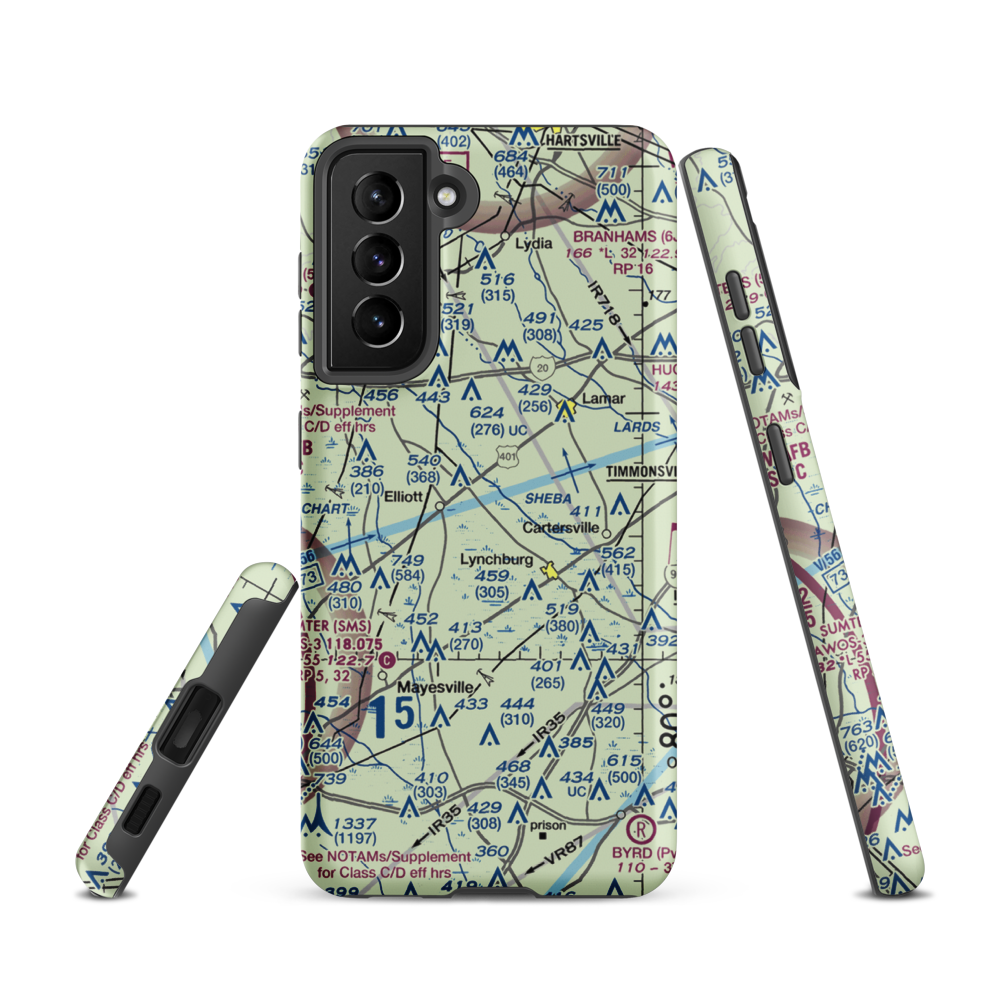 Tallon Field (SC27) VFR Sectional Samsung Phone Case Samsung Galaxy S21 model shown