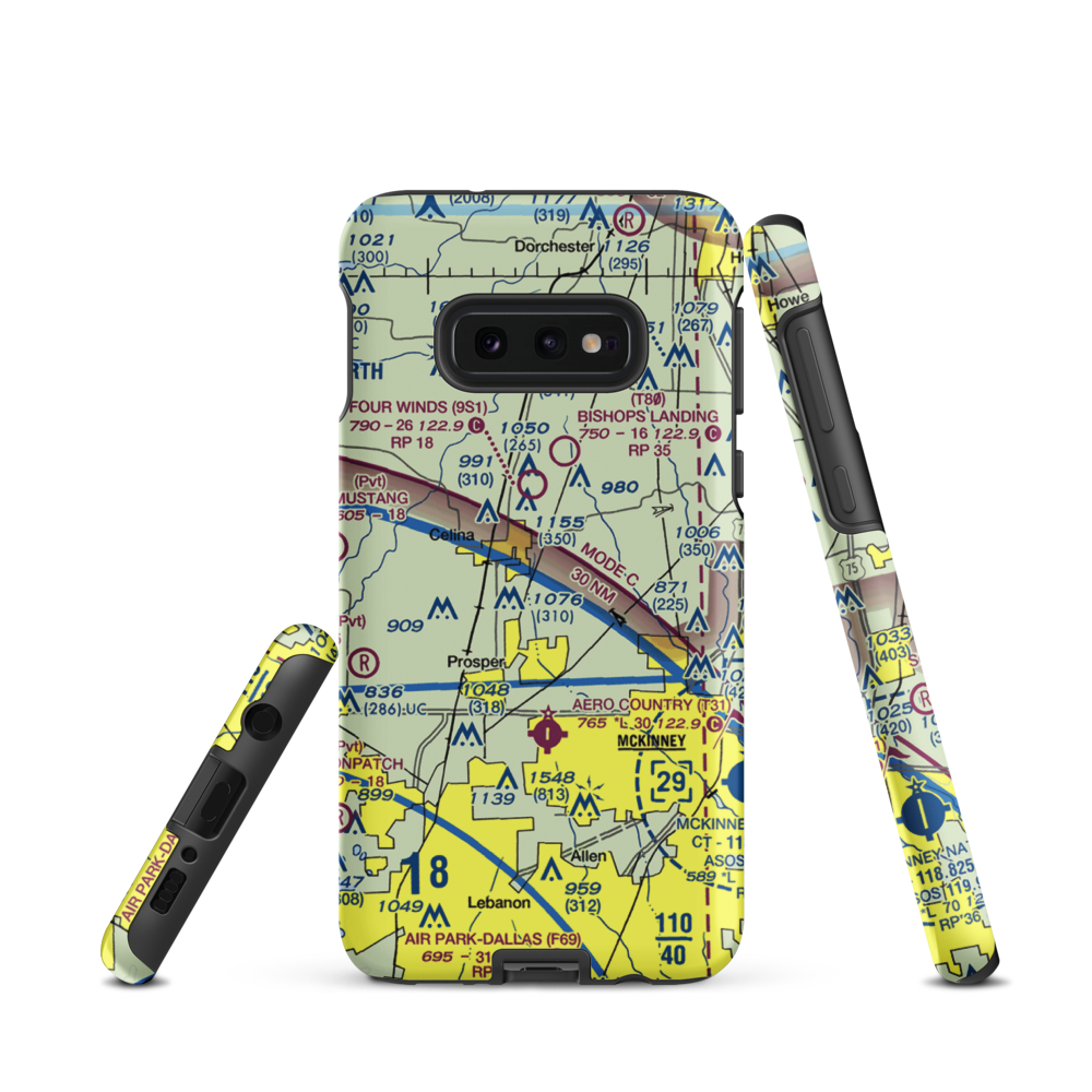 Tallows Field (79TS) VFR Sectional Samsung Phone Case Samsung Galaxy S10 Plus model shown