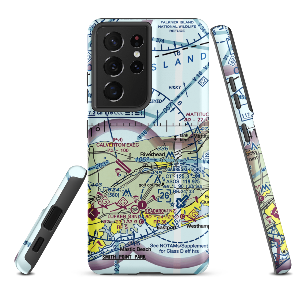 Talmage Field (03NY) VFR Sectional Samsung Phone Case Samsung Galaxy S21 Ultra model shown