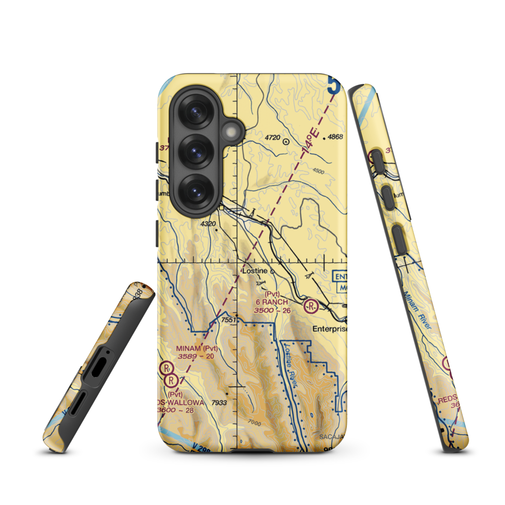 Tamarack Springs Ranch Airport (83OR) VFR Sectional Samsung Phone Case Samsung Galaxy S25 model shown
