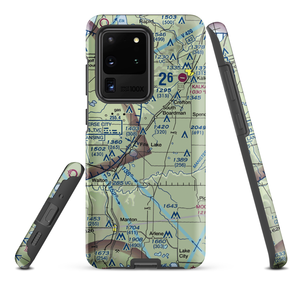 Tannehill Airfield (MI60) VFR Sectional Samsung Phone Case Samsung Galaxy S20 Ultra model shown