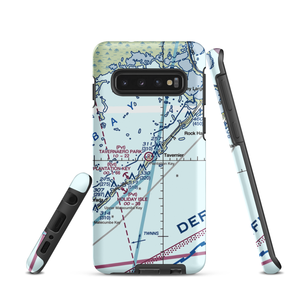 Tavernaero Park Airport (FA81) VFR Sectional Samsung Phone Case Samsung Galaxy S10 model shown