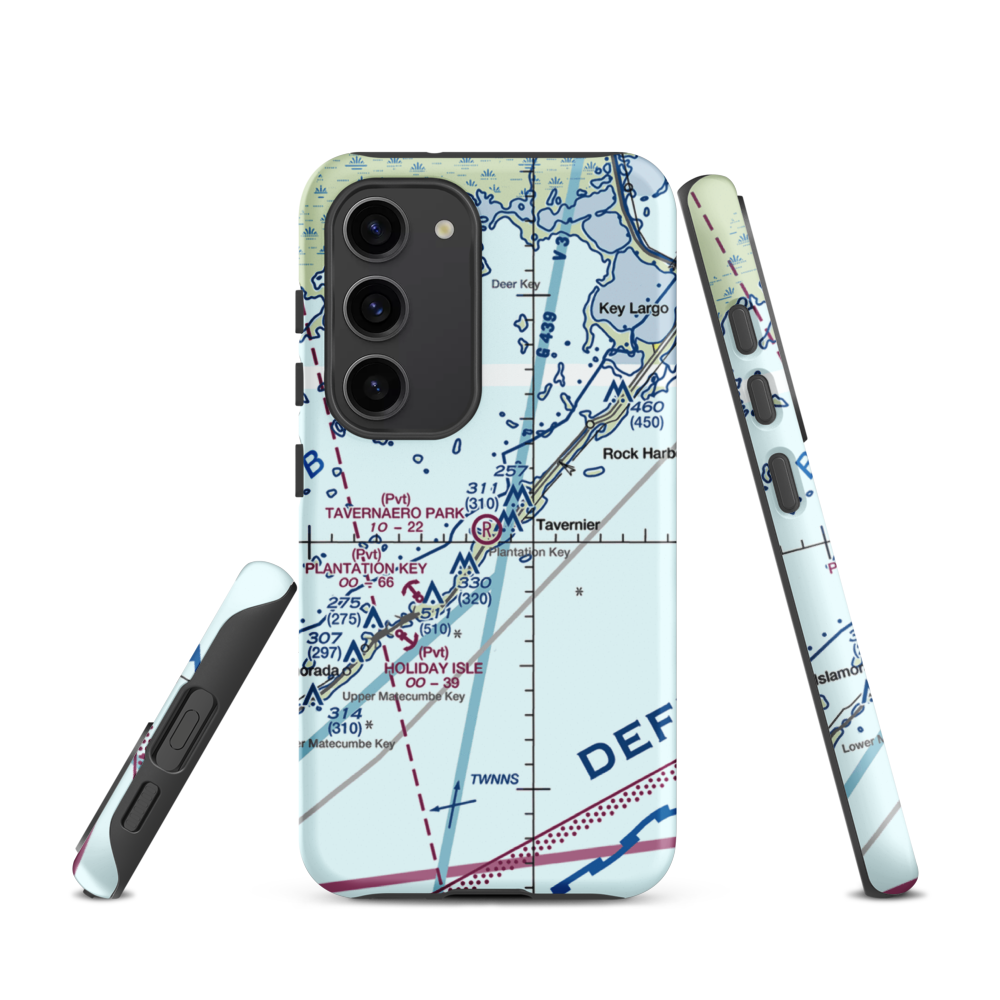 Tavernaero Park Airport (FA81) VFR Sectional Samsung Phone Case Samsung Galaxy S23 model shown