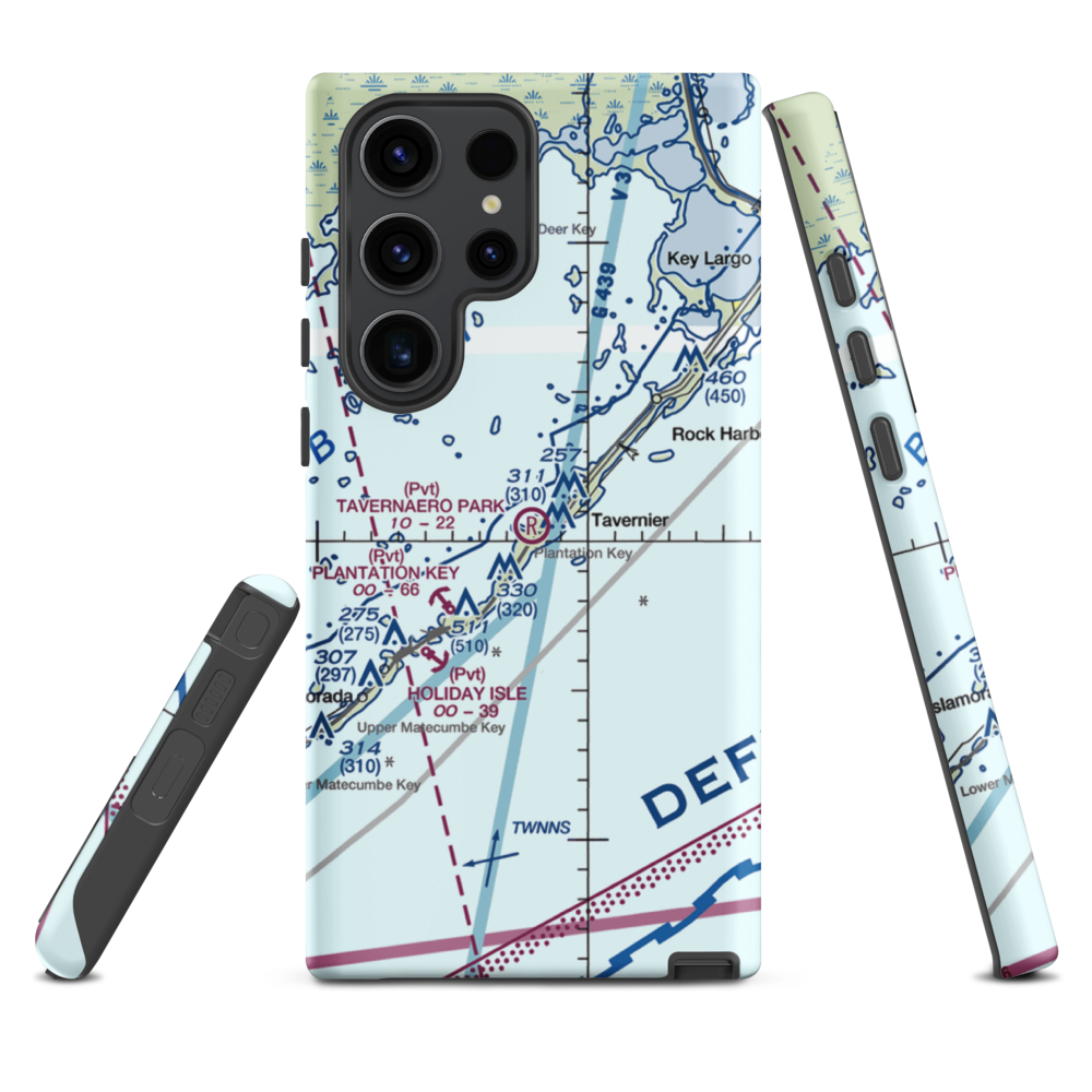 Tavernaero Park Airport (FA81) VFR Sectional Samsung Phone Case Samsung Galaxy S23 Ultra model shown