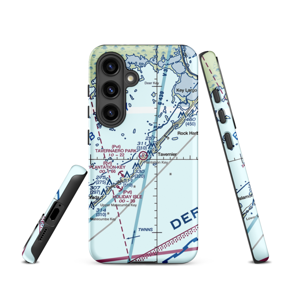 Tavernaero Park Airport (FA81) VFR Sectional Samsung Phone Case Samsung Galaxy S24 model shown
