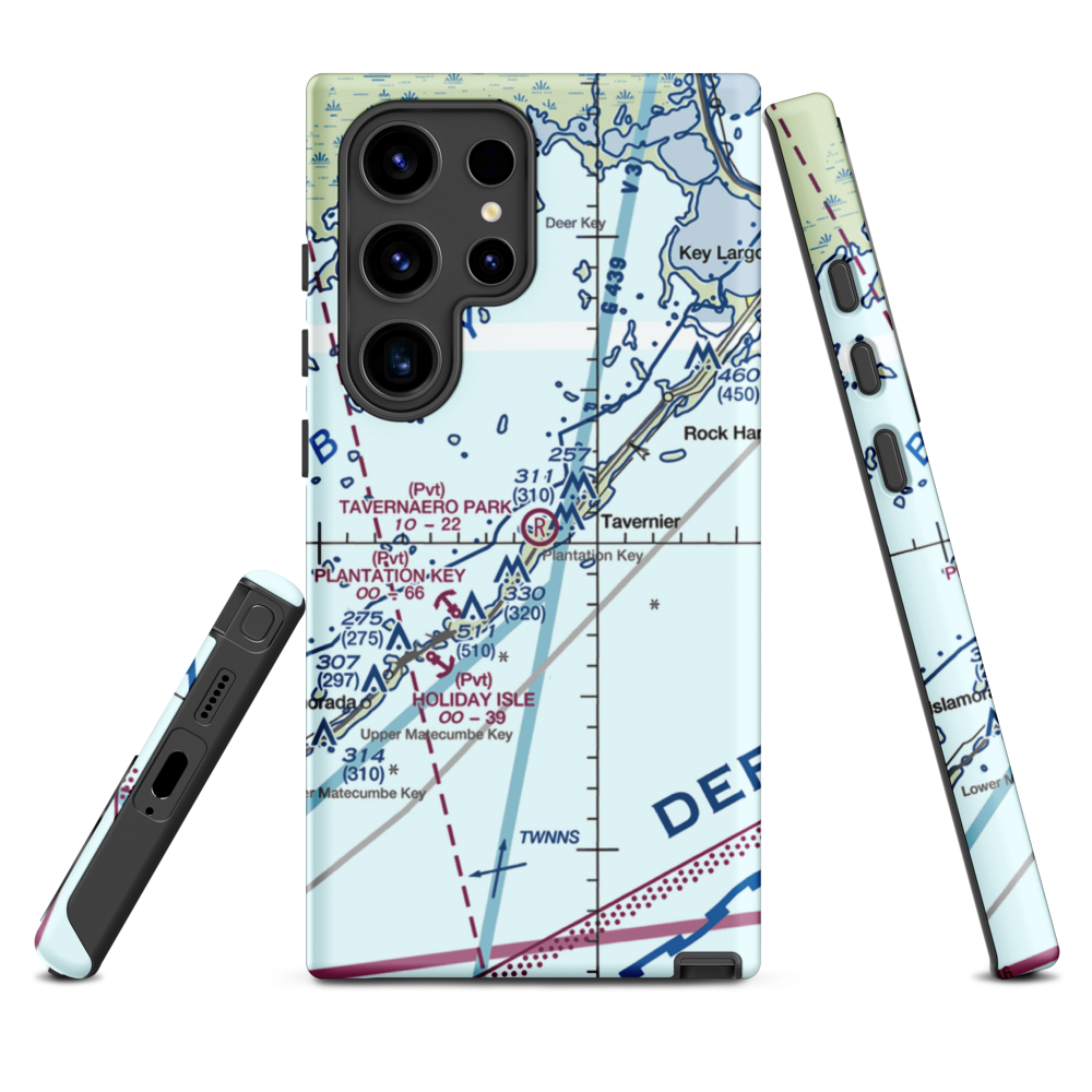 Tavernaero Park Airport (FA81) VFR Sectional Samsung Phone Case Samsung Galaxy S24 Ultra model shown