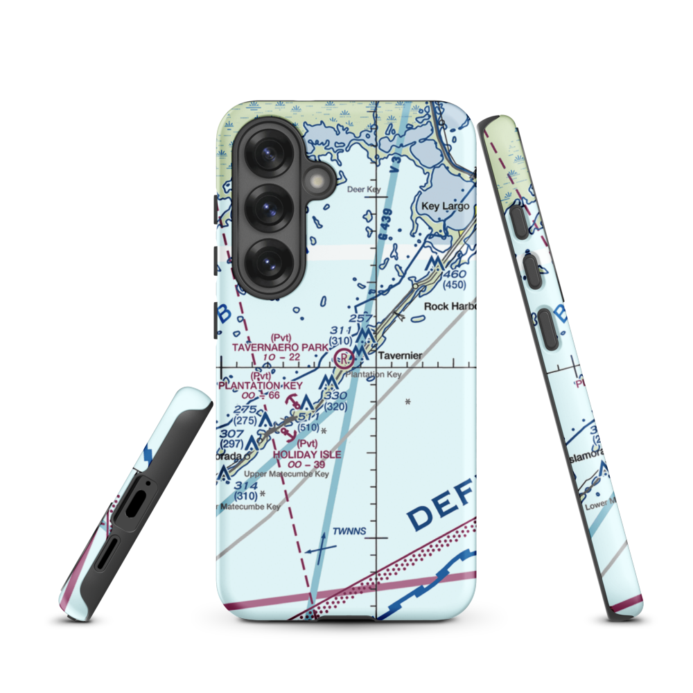 Tavernaero Park Airport (FA81) VFR Sectional Samsung Phone Case Samsung Galaxy S25 model shown