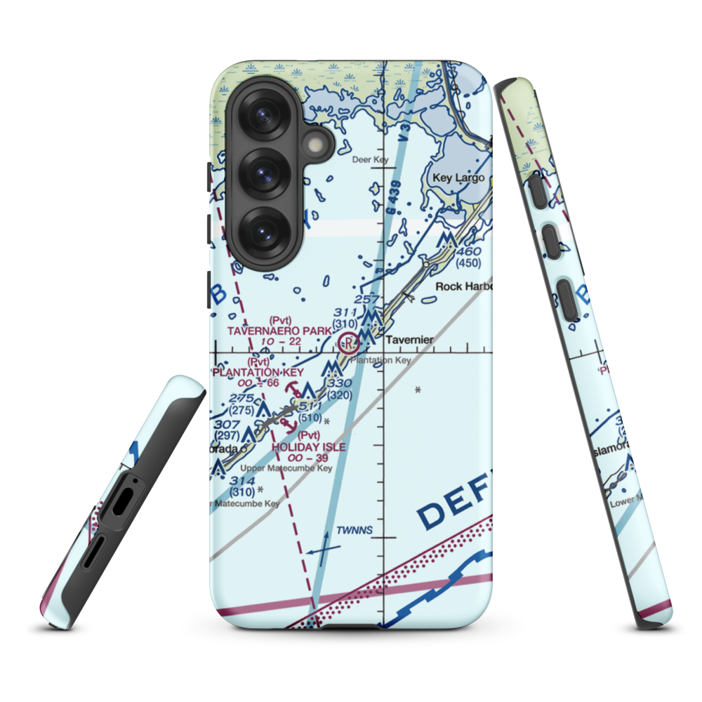 Tavernaero Park Airport (FA81) VFR Sectional Samsung Phone Case Samsung Galaxy S25 Plus model shown
