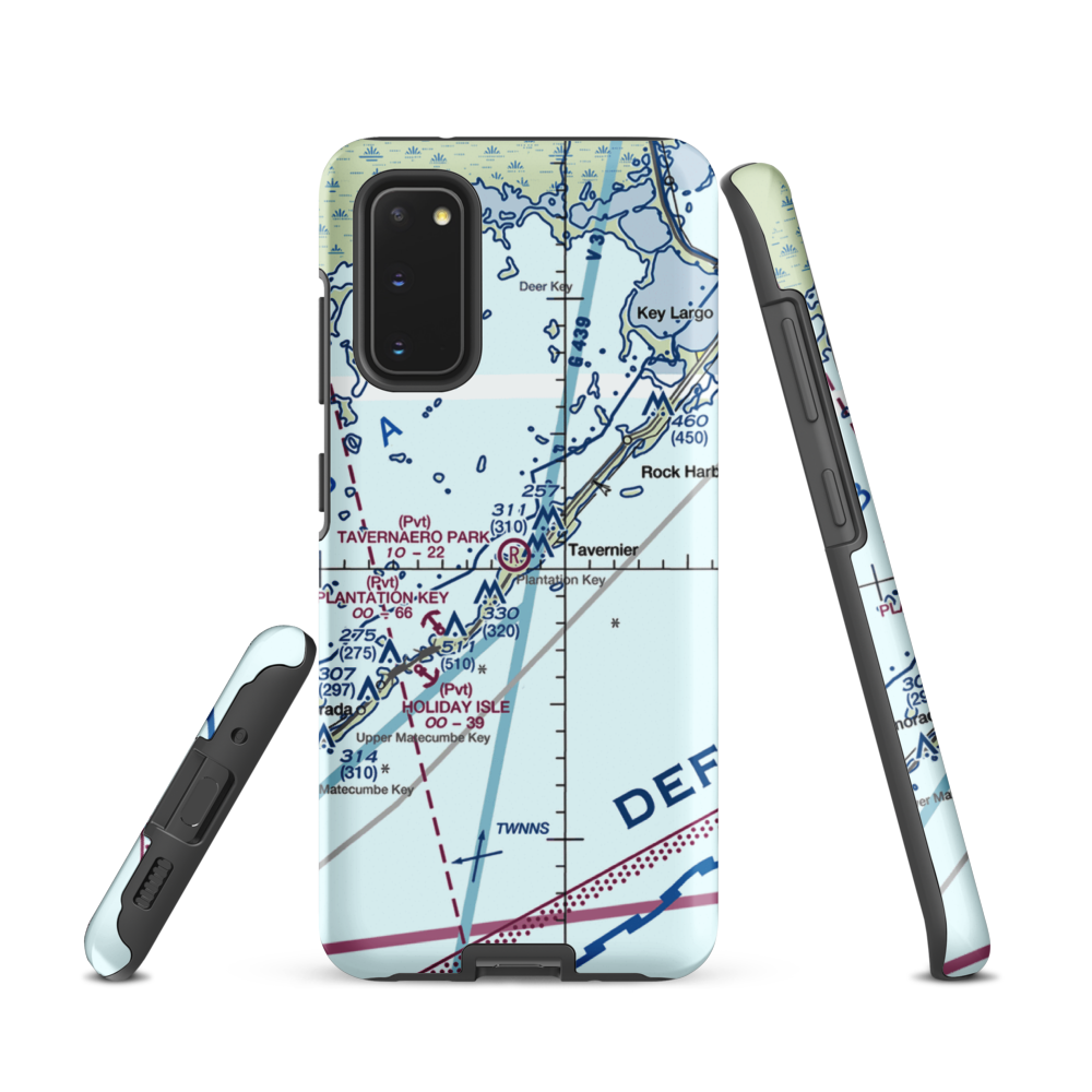 Tavernaero Park Airport (FA81) VFR Sectional Samsung Phone Case Samsung Galaxy S20 model shown