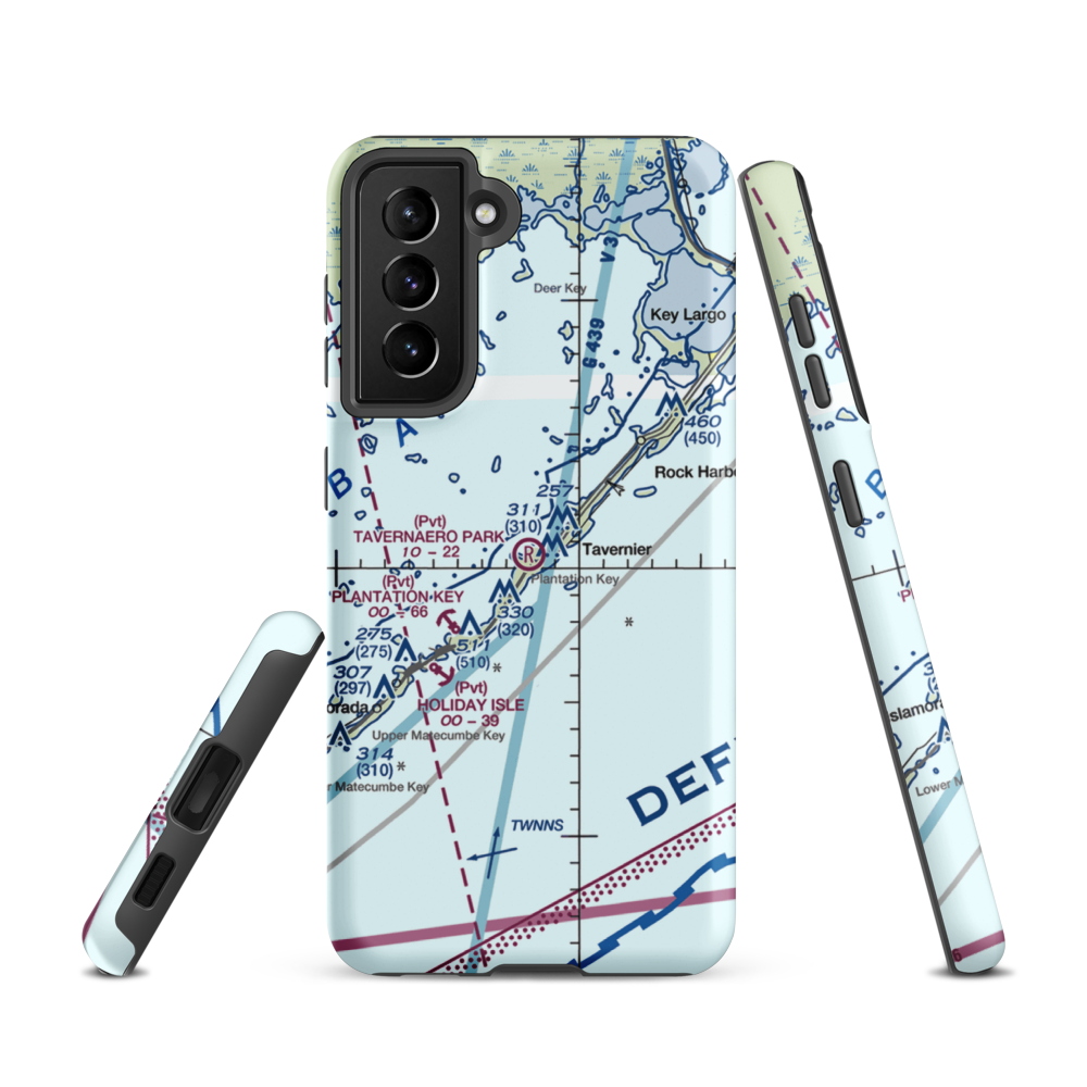 Tavernaero Park Airport (FA81) VFR Sectional Samsung Phone Case Samsung Galaxy S21 model shown