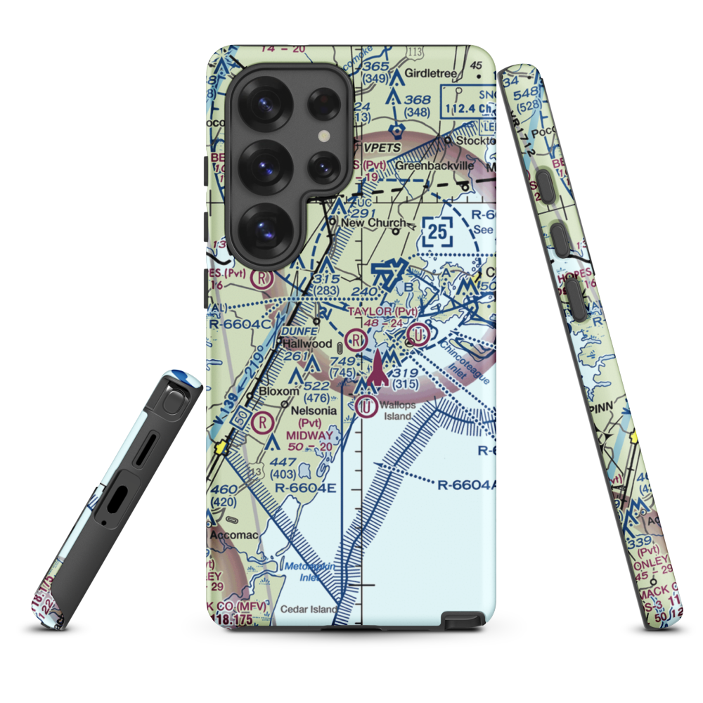Taylor Airport (4VA6) VFR Sectional Samsung Phone Case Samsung Galaxy S25 Ultra model shown