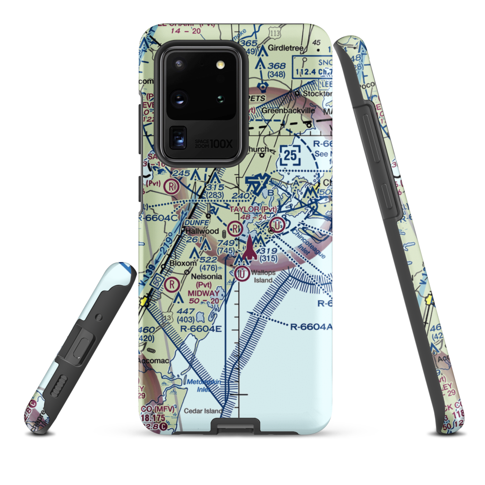 Taylor Airport (4VA6) VFR Sectional Samsung Phone Case Samsung Galaxy S20 Ultra model shown