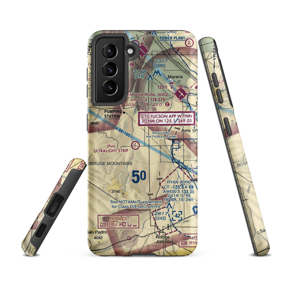 Taylor Field (0AZ1) VFR Sectional Samsung Phone Case Samsung Galaxy S21 FE model shown