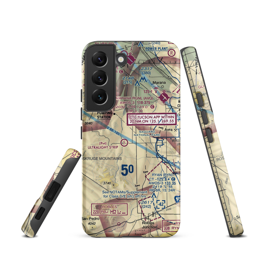Taylor Field (0AZ1) VFR Sectional Samsung Phone Case Samsung Galaxy S22 model shown