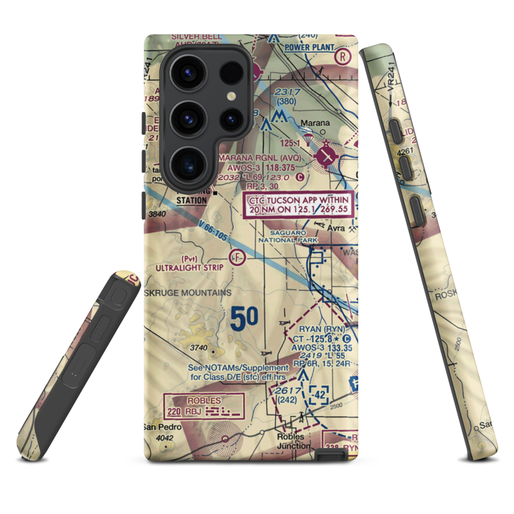 Taylor Field (0AZ1) VFR Sectional Samsung Phone Case Samsung Galaxy S23 Ultra model shown