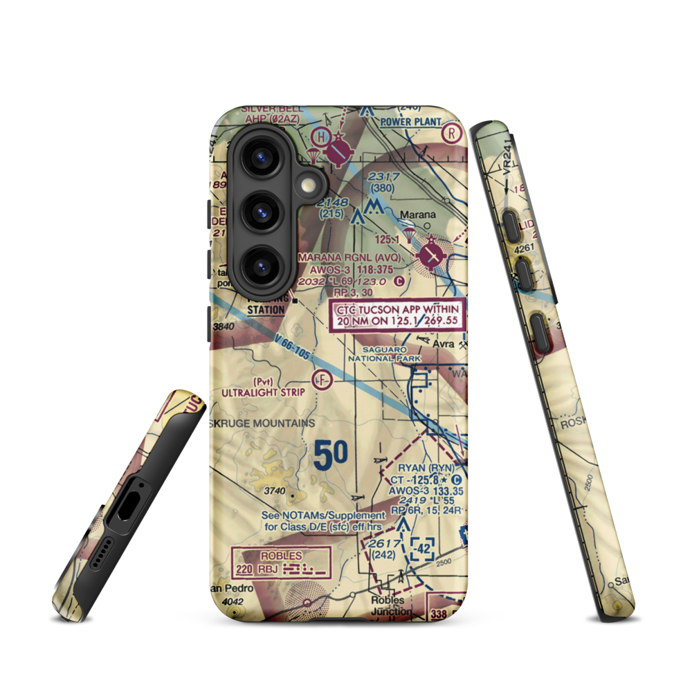 Taylor Field (0AZ1) VFR Sectional Samsung Phone Case Samsung Galaxy S24 model shown