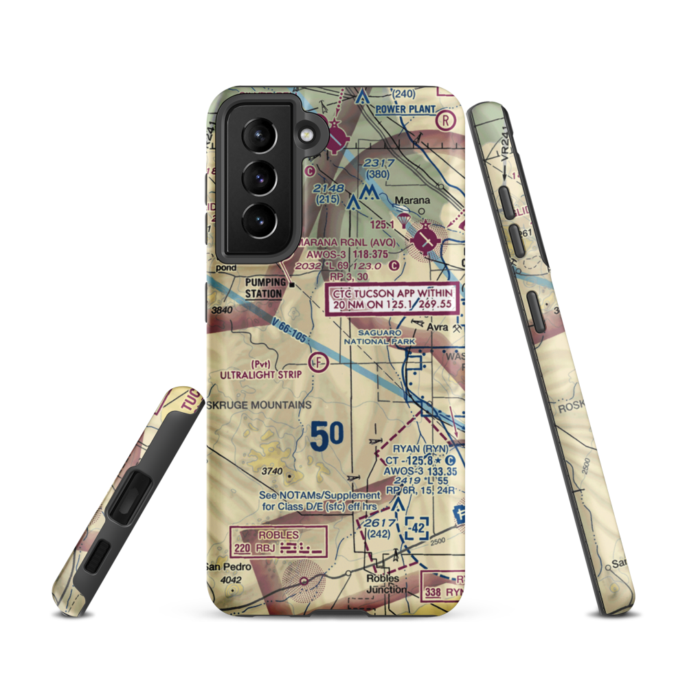 Taylor Field (0AZ1) VFR Sectional Samsung Phone Case Samsung Galaxy S21 model shown