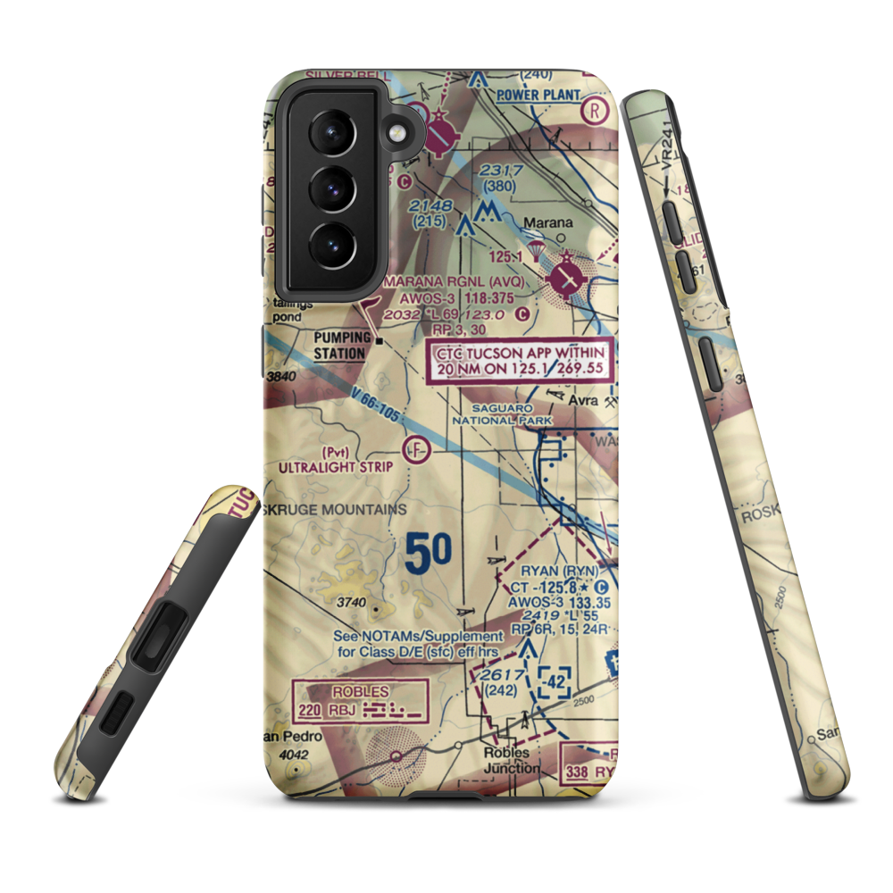 Taylor Field (0AZ1) VFR Sectional Samsung Phone Case Samsung Galaxy S21 FE model shown