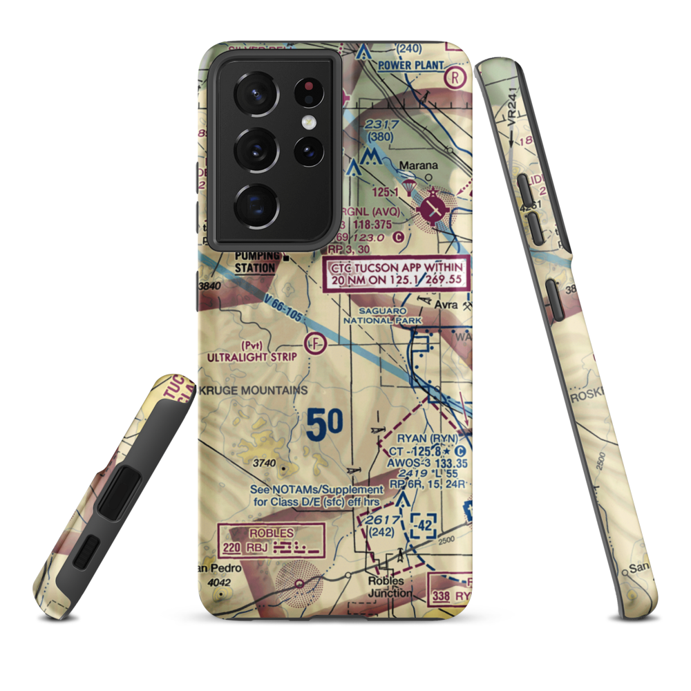 Taylor Field (0AZ1) VFR Sectional Samsung Phone Case Samsung Galaxy S21 Plus model shown