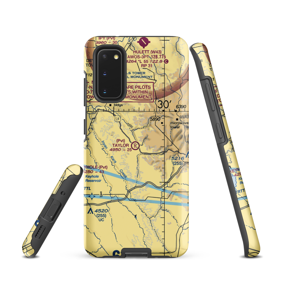 Taylor Field (WY55) VFR Sectional Samsung Phone Case Samsung Galaxy S20 model shown
