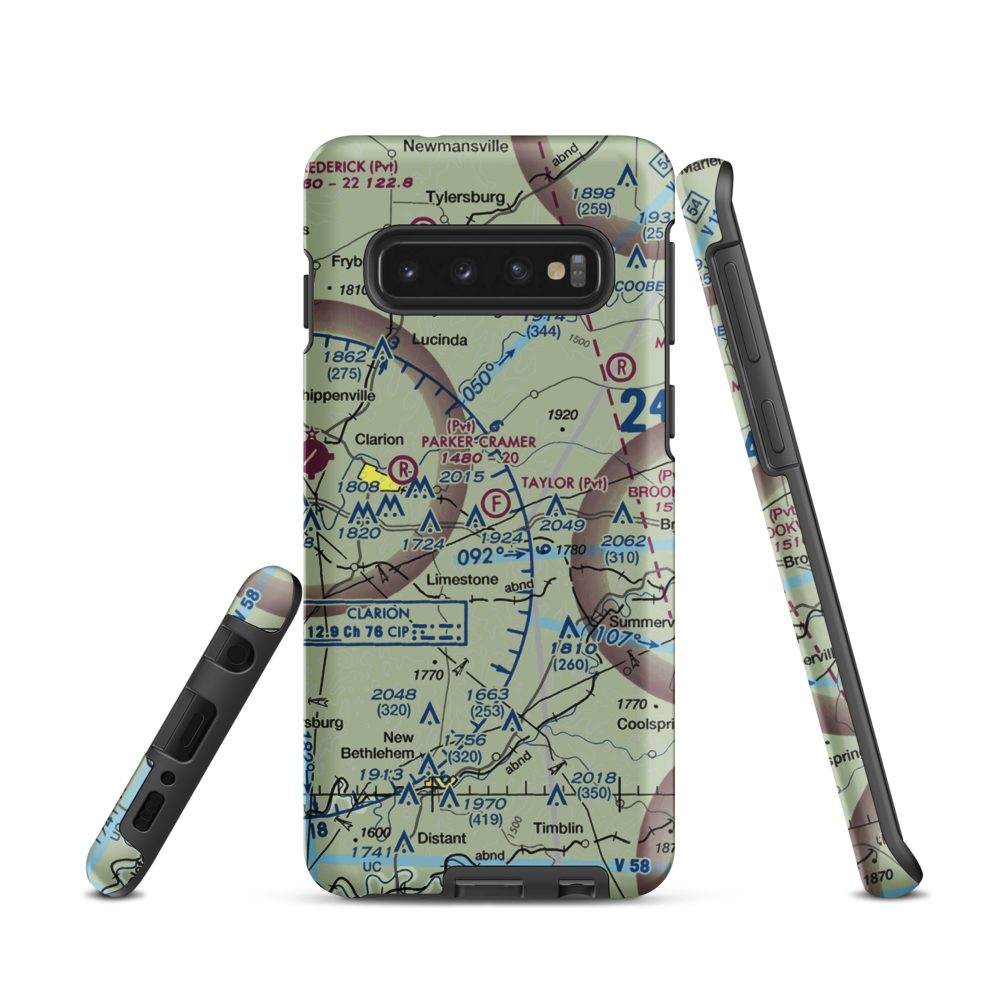 Taylor Flight Park Ultralightport (5PA9) VFR Sectional Samsung Phone Case Samsung Galaxy S10 model shown