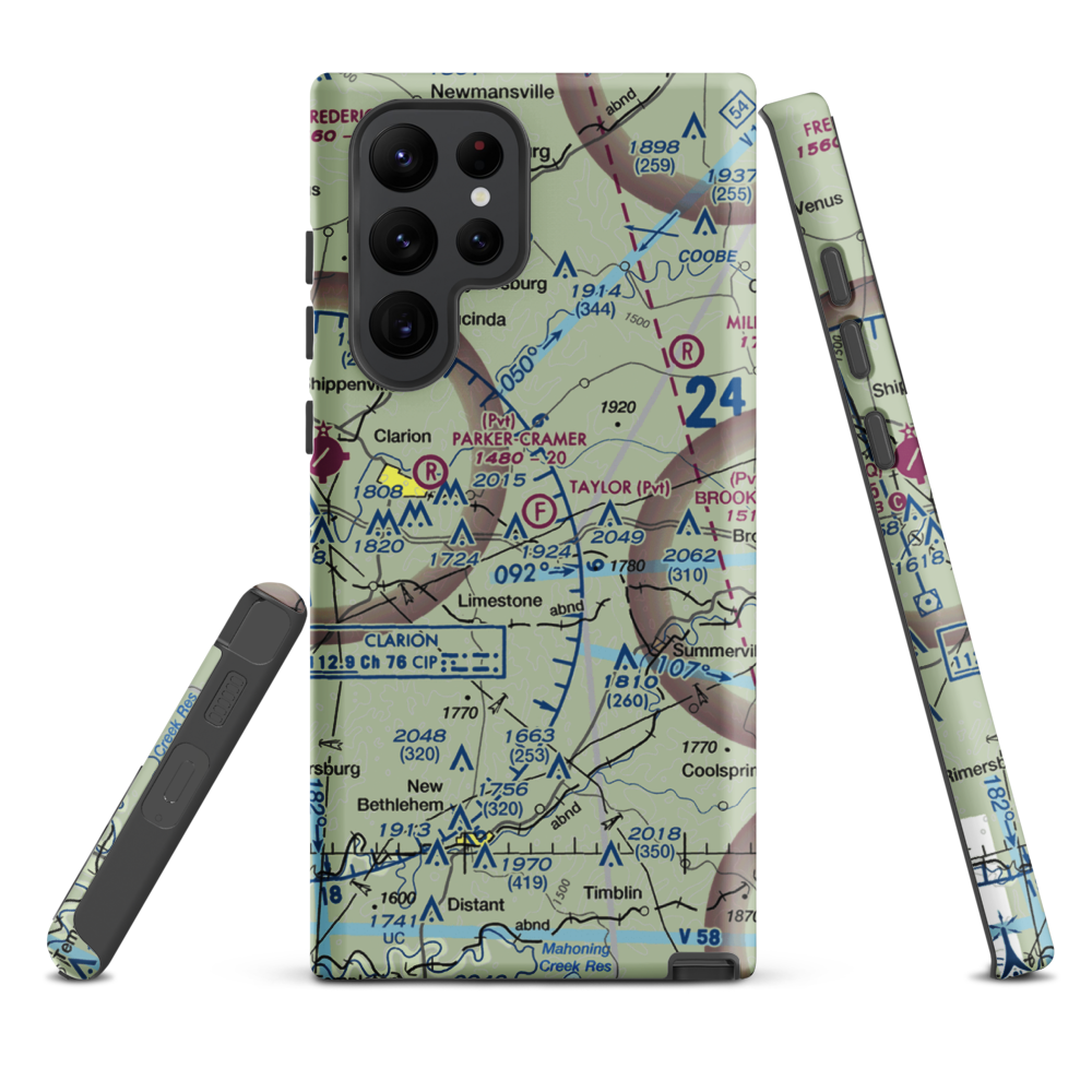 Taylor Flight Park Ultralightport (5PA9) VFR Sectional Samsung Phone Case Samsung Galaxy S22 Ultra model shown