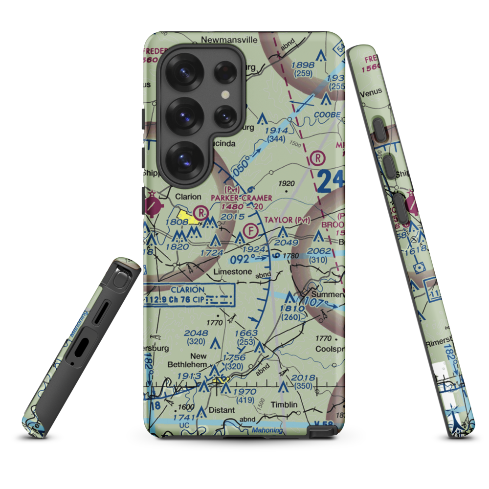 Taylor Flight Park Ultralightport (5PA9) VFR Sectional Samsung Phone Case Samsung Galaxy S25 Ultra model shown