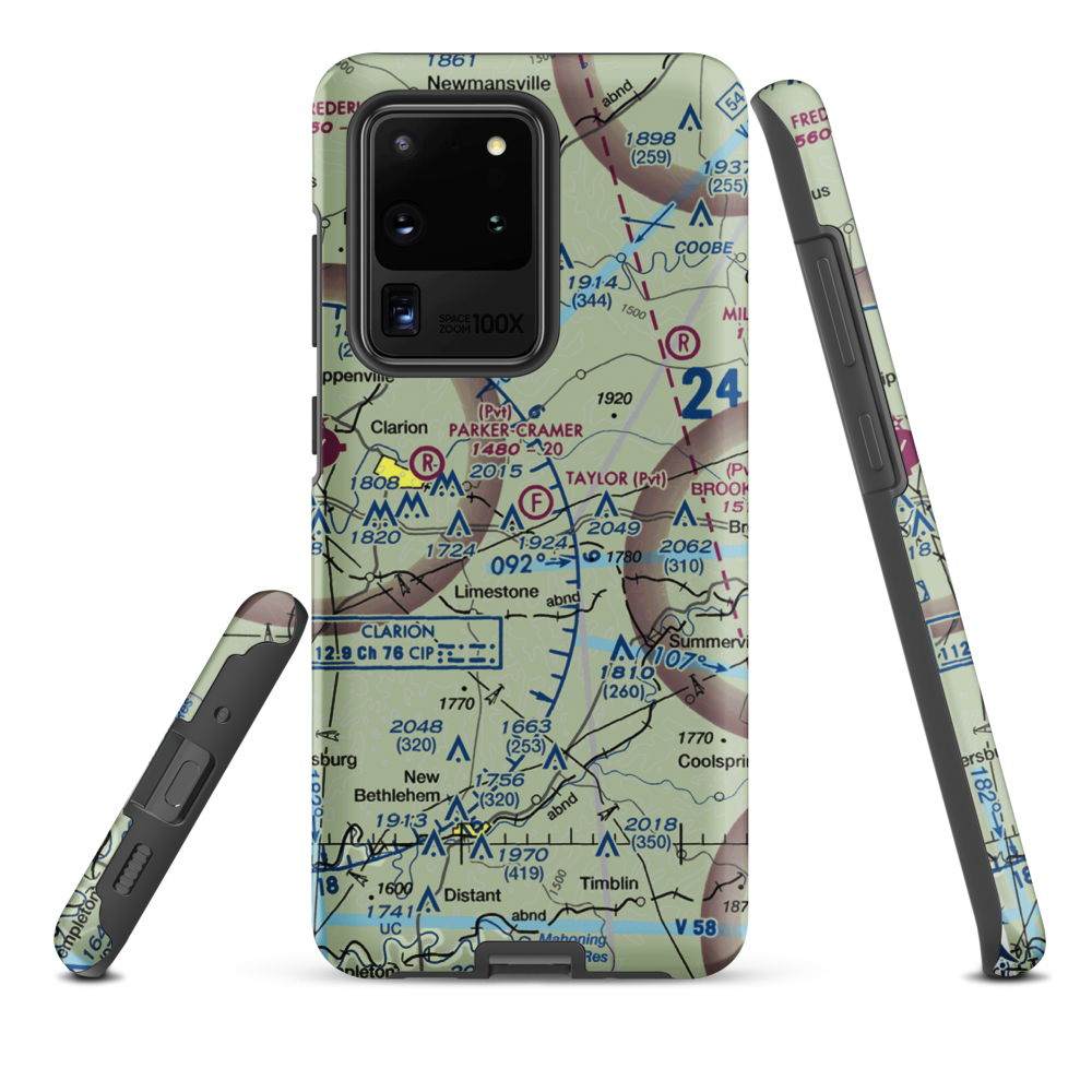 Taylor Flight Park Ultralightport (5PA9) VFR Sectional Samsung Phone Case Samsung Galaxy S20 Ultra model shown