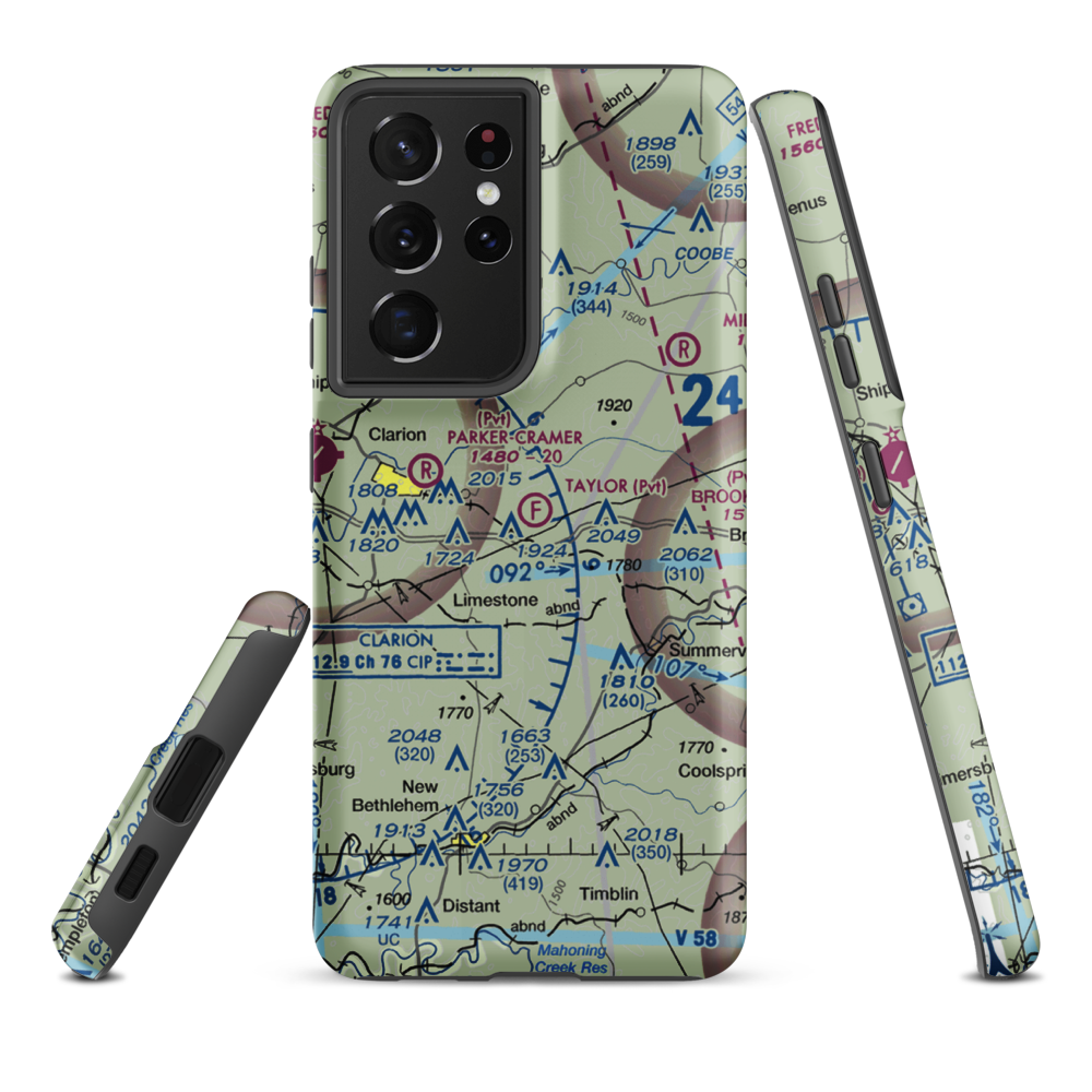 Taylor Flight Park Ultralightport (5PA9) VFR Sectional Samsung Phone Case Samsung Galaxy S21 Ultra model shown