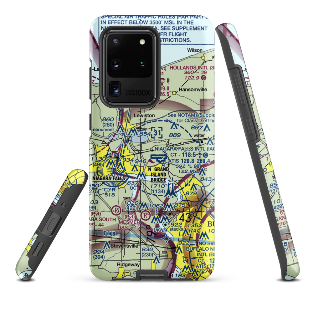 Taylor Johnson Airport (NY24) VFR Sectional Samsung Phone Case Samsung Galaxy S20 Ultra model shown