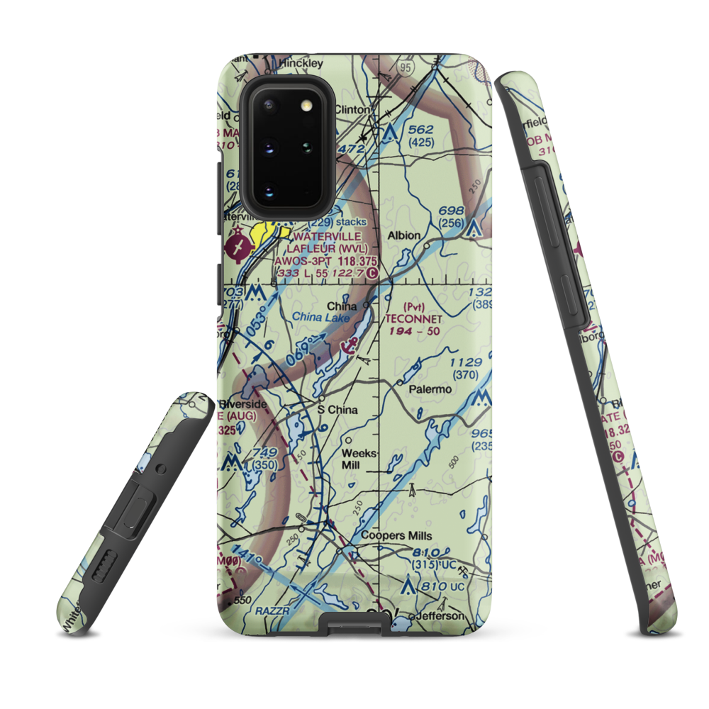 Teconnet Seaplane Base (29ME) VFR Sectional Samsung Phone Case Samsung Galaxy S20 Plus model shown