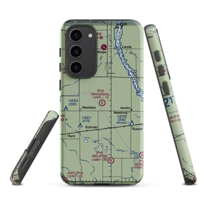 Tengesdal Airport (69ND) VFR Sectional Samsung Phone Case