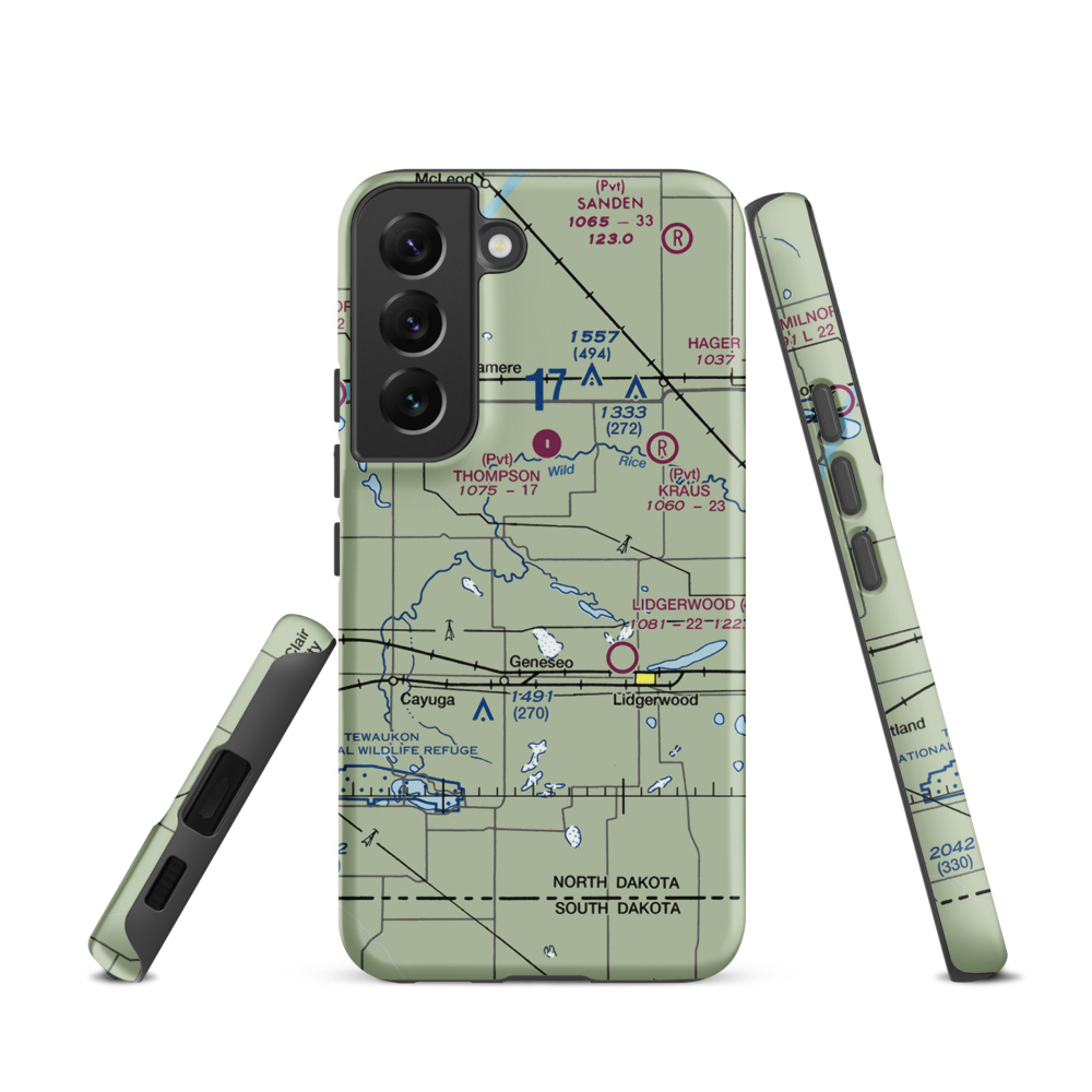 Tesch Strip (5ND4) VFR Sectional Samsung Phone Case Samsung Galaxy S22 model shown