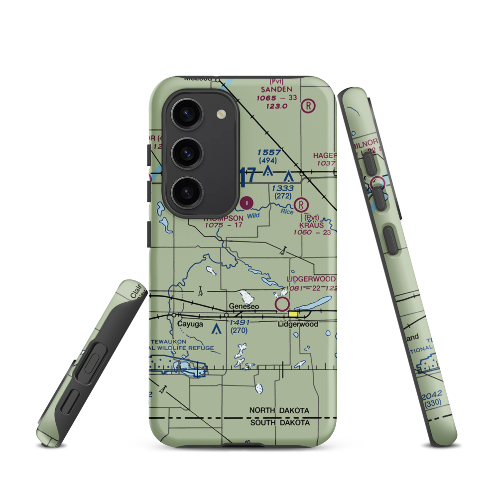 Tesch Strip (5ND4) VFR Sectional Samsung Phone Case Samsung Galaxy S23 model shown