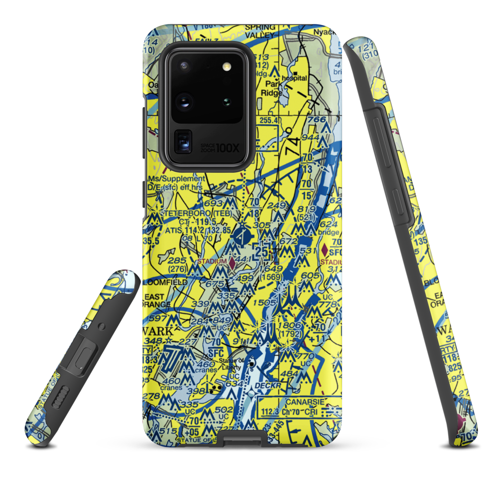 Teterboro Airport (TEB) VFR Sectional Samsung Phone Case Samsung Galaxy S20 Ultra model shown