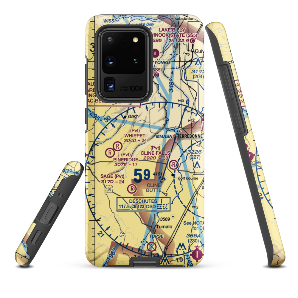The Citadel Airport (61OR) VFR Sectional Samsung Phone Case Samsung Galaxy S20 Ultra model shown
