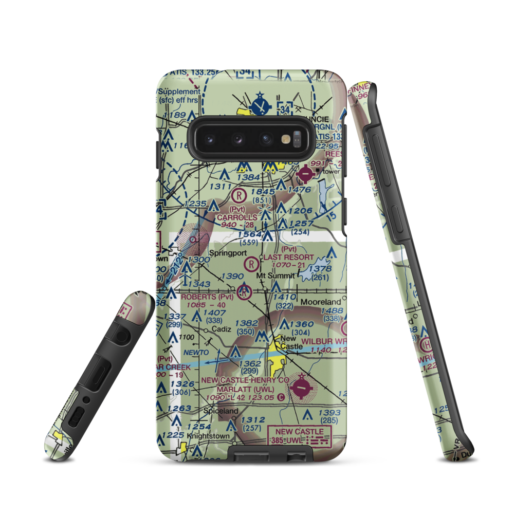 The Last Resort Airport (7IN9) VFR Sectional Samsung Phone Case Samsung Galaxy S10 model shown