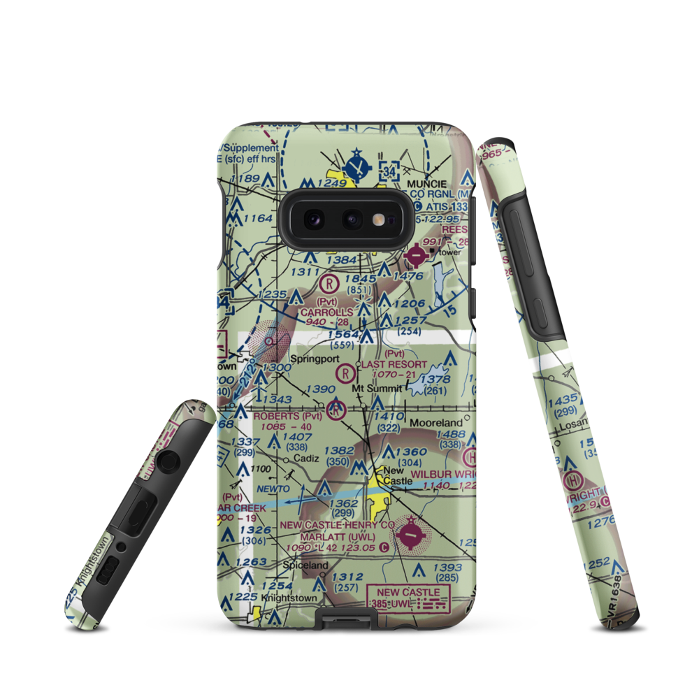 The Last Resort Airport (7IN9) VFR Sectional Samsung Phone Case Samsung Galaxy S10 Plus model shown