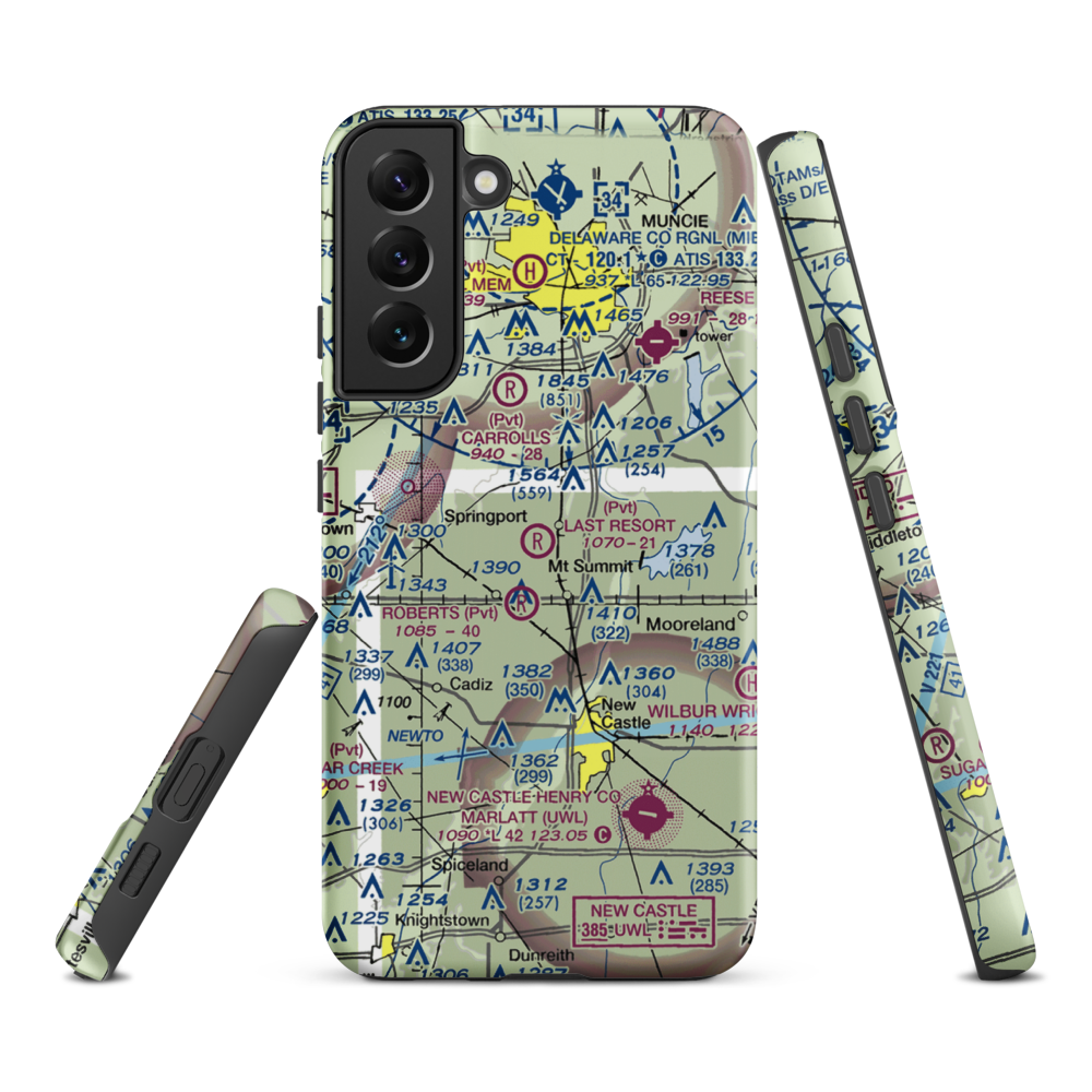 The Last Resort Airport (7IN9) VFR Sectional Samsung Phone Case Samsung Galaxy S22 Plus model shown