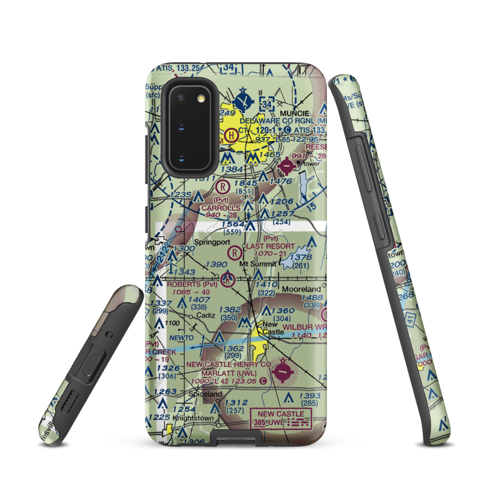 The Last Resort Airport (7IN9) VFR Sectional Samsung Phone Case Samsung Galaxy S20 model shown
