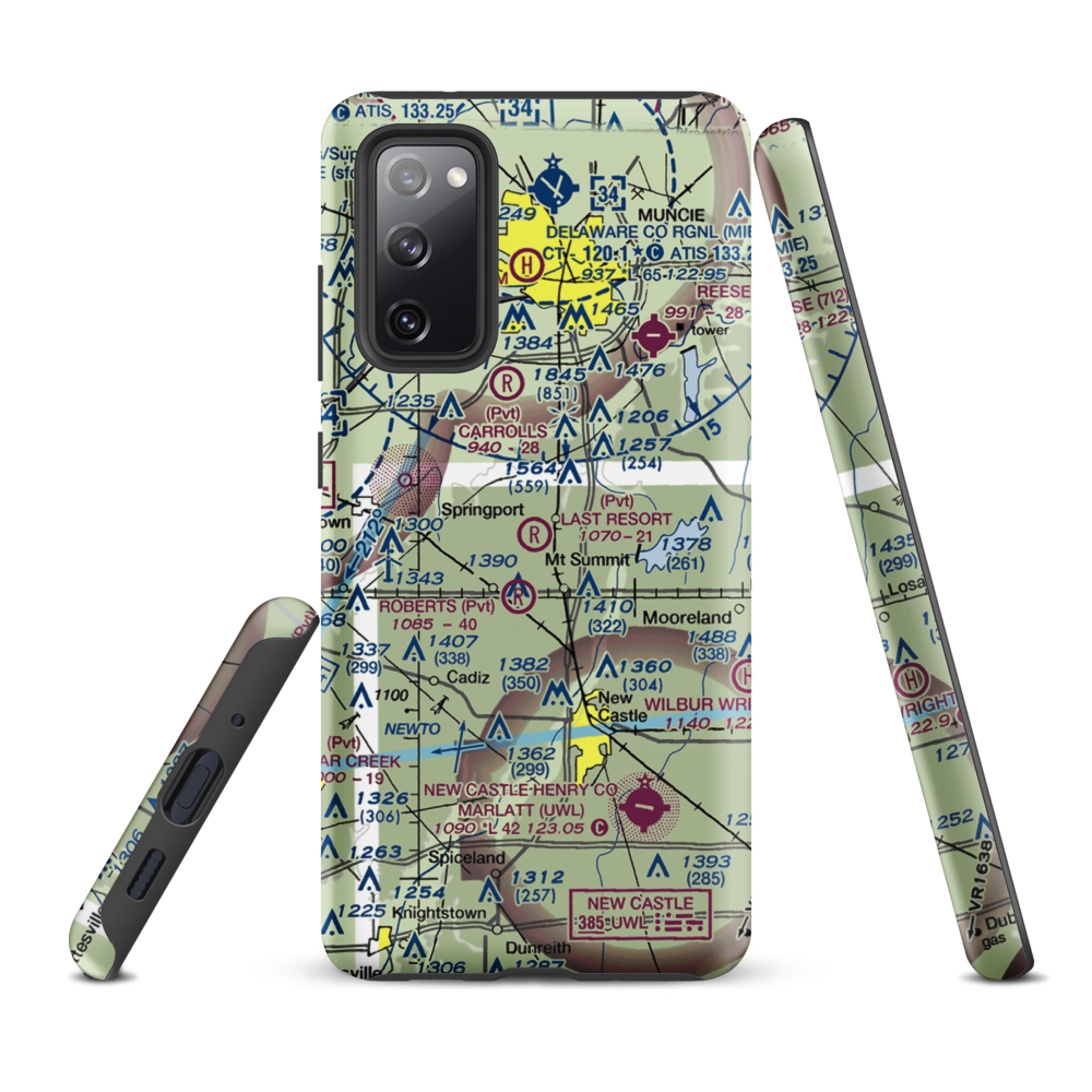 The Last Resort Airport (7IN9) VFR Sectional Samsung Phone Case Samsung Galaxy S20 FE model shown
