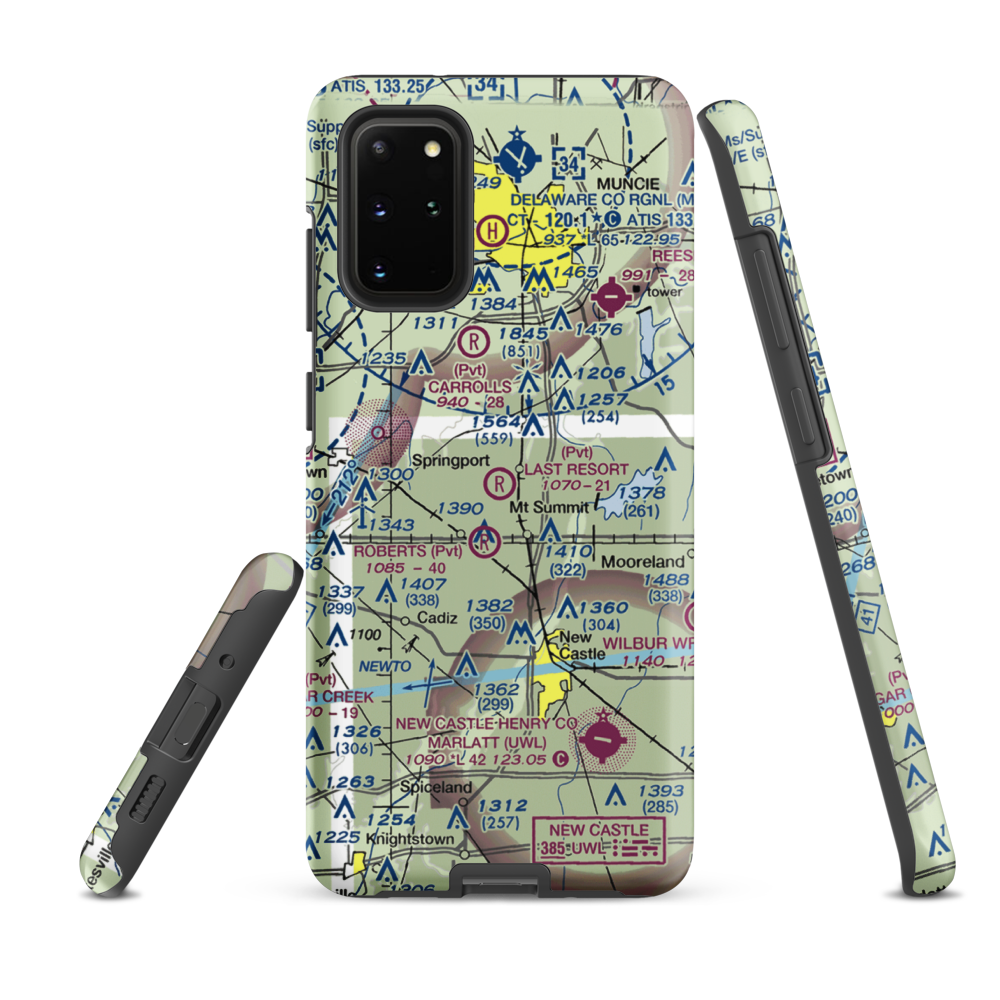 The Last Resort Airport (7IN9) VFR Sectional Samsung Phone Case Samsung Galaxy S20 Plus model shown