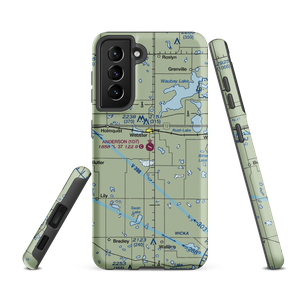The Sigurd Anderson Airport (1D7) VFR Sectional Samsung Phone Case