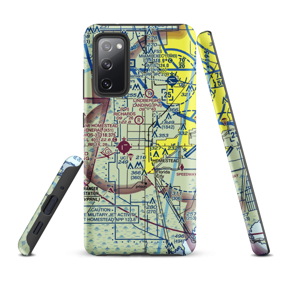 The Wright Place STOLport (4FD3) VFR Sectional Samsung Phone Case Samsung Galaxy S20 FE model shown