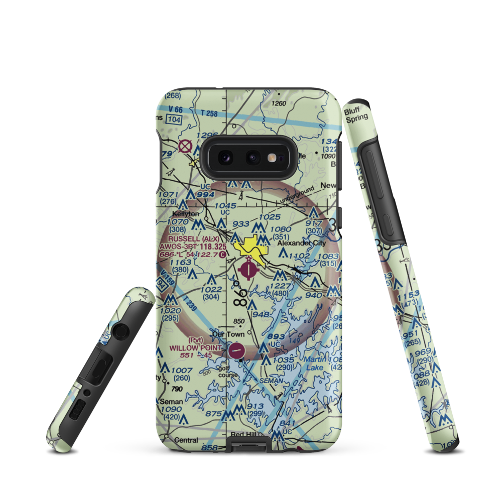 Thomas C Russell Field (ALX) VFR Sectional Samsung Phone Case Samsung Galaxy S10 Plus model shown