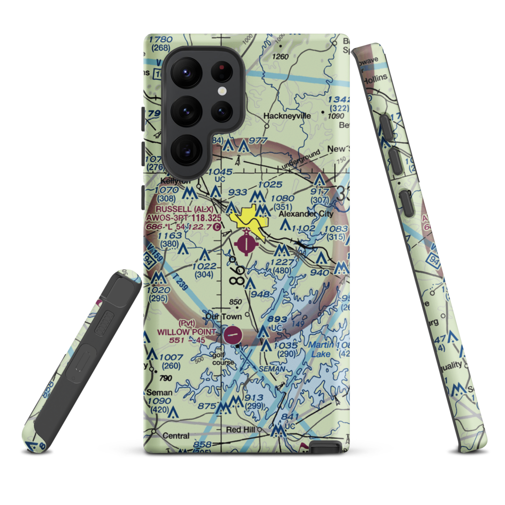 Thomas C Russell Field (ALX) VFR Sectional Samsung Phone Case Samsung Galaxy S22 Ultra model shown