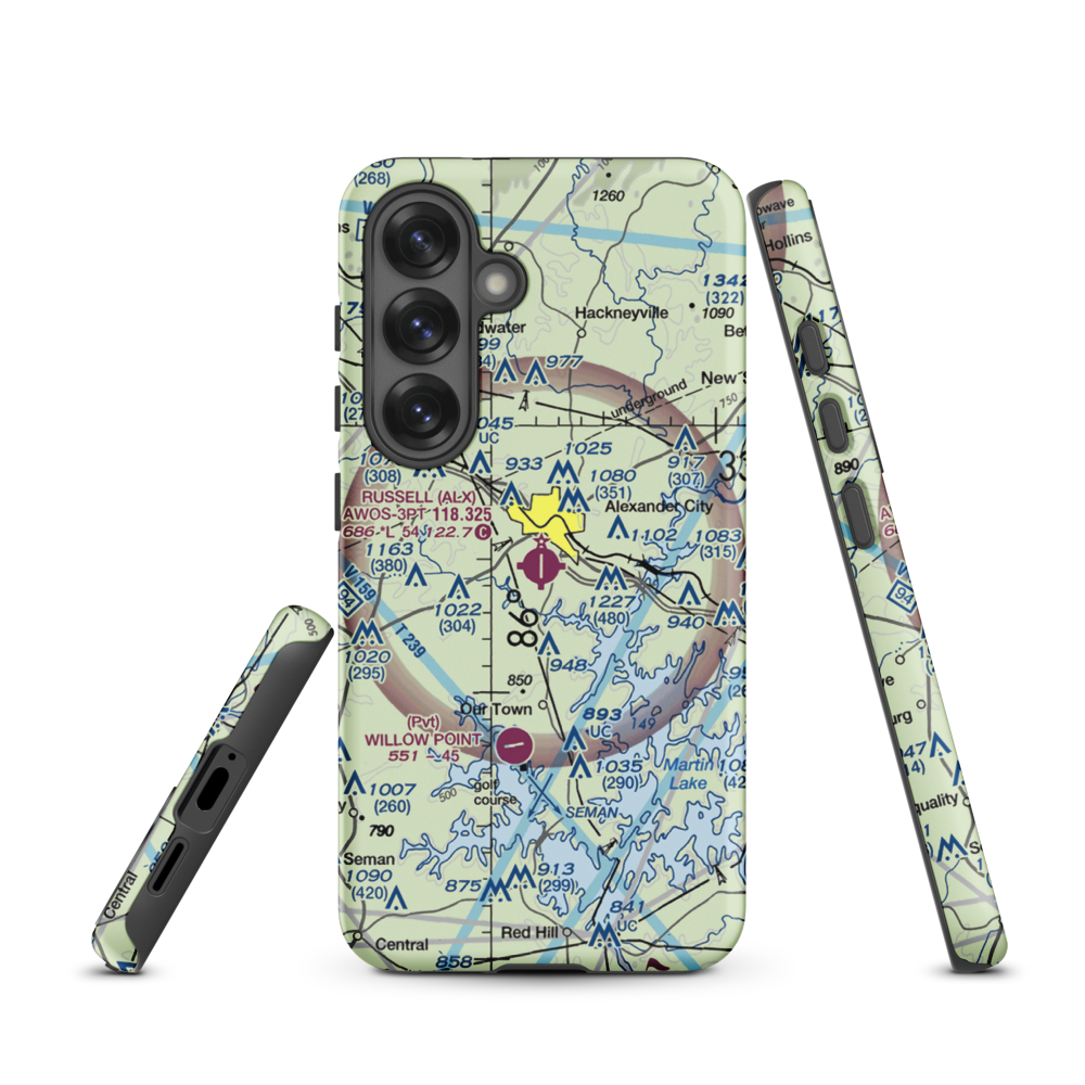Thomas C Russell Field (ALX) VFR Sectional Samsung Phone Case Samsung Galaxy S25 model shown
