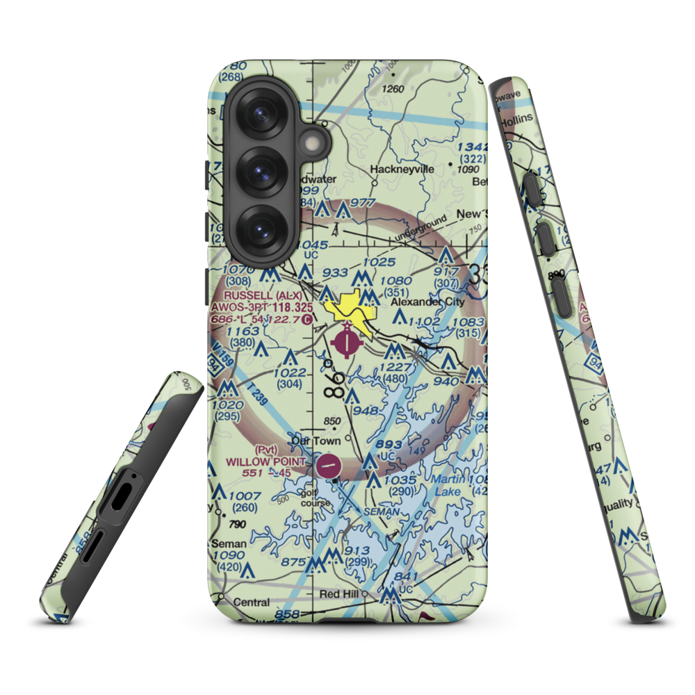 Thomas C Russell Field (ALX) VFR Sectional Samsung Phone Case Samsung Galaxy S25 Plus model shown