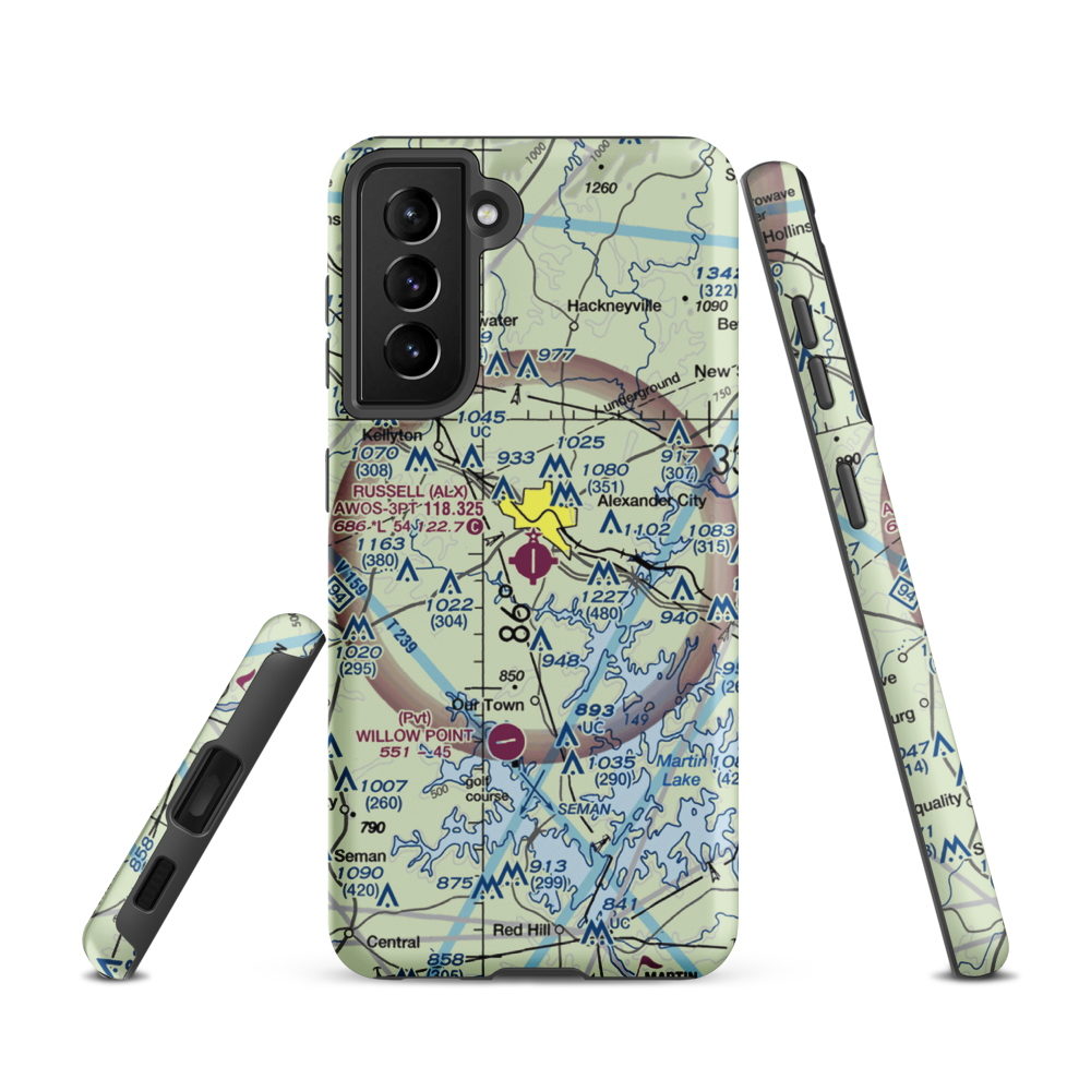 Thomas C Russell Field (ALX) VFR Sectional Samsung Phone Case Samsung Galaxy S21 model shown